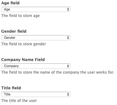 Single Sign-On field mappings from Salesforce to Drupal